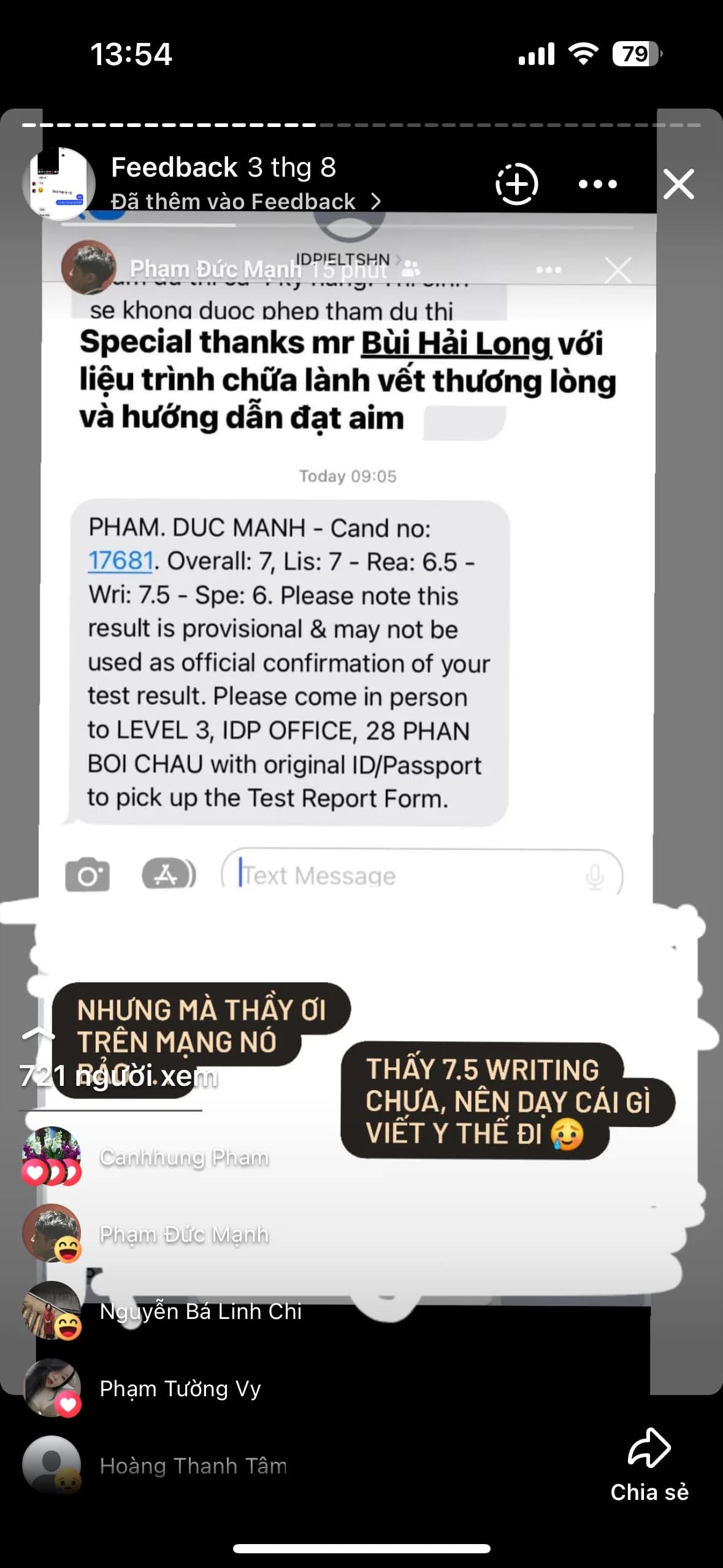 Chat feedback