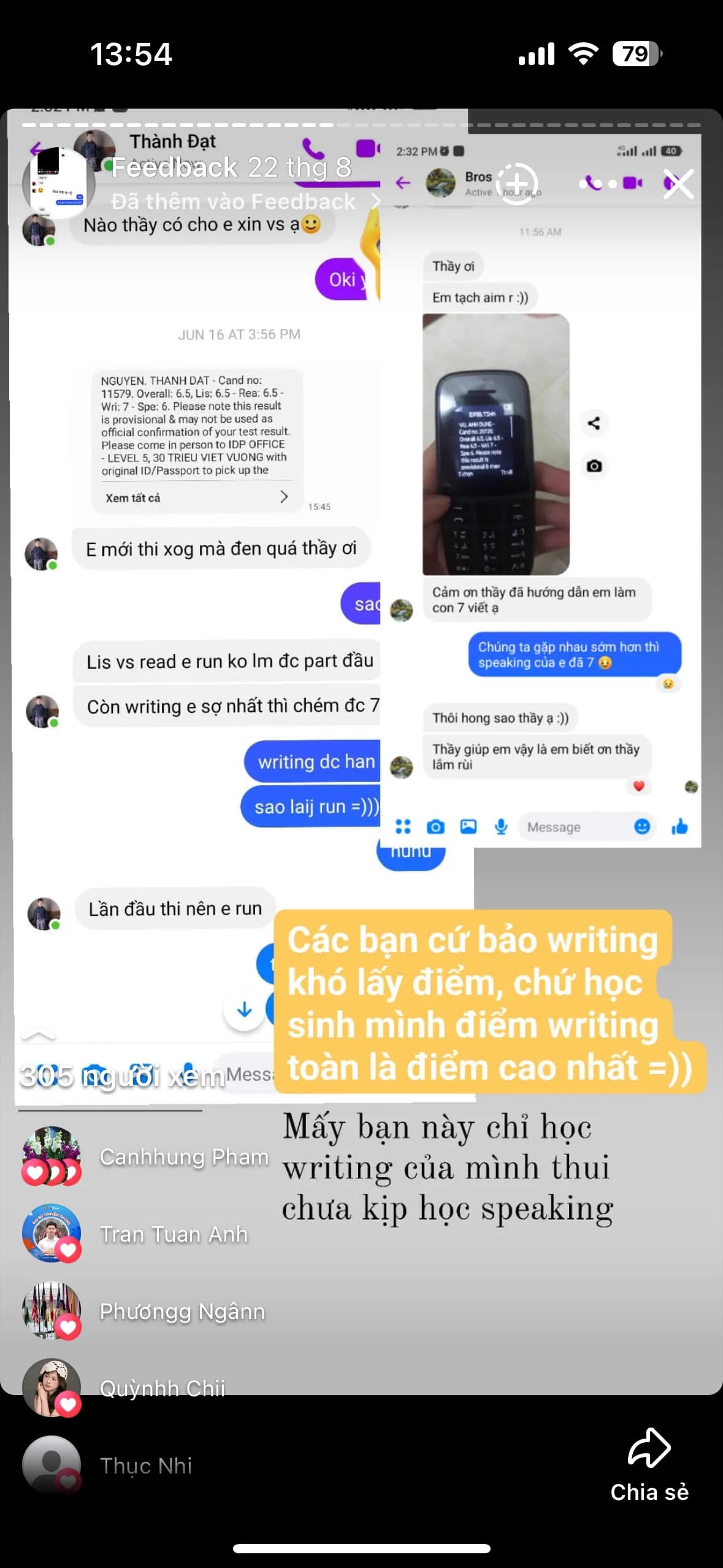 Chat feedback