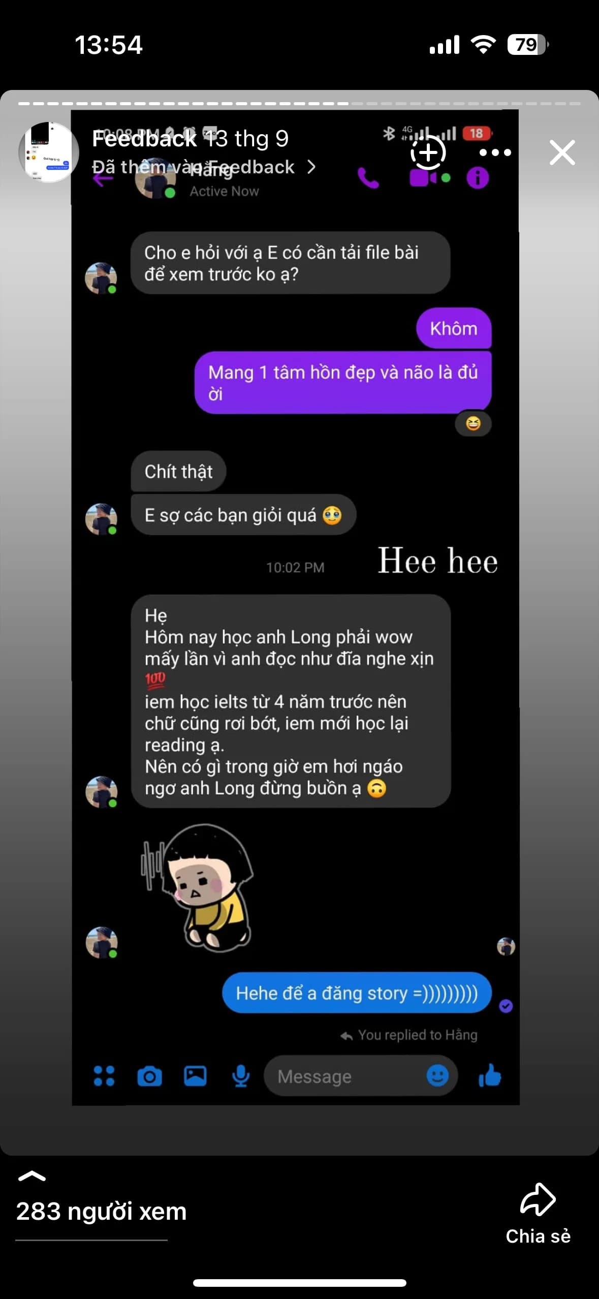 Chat feedback