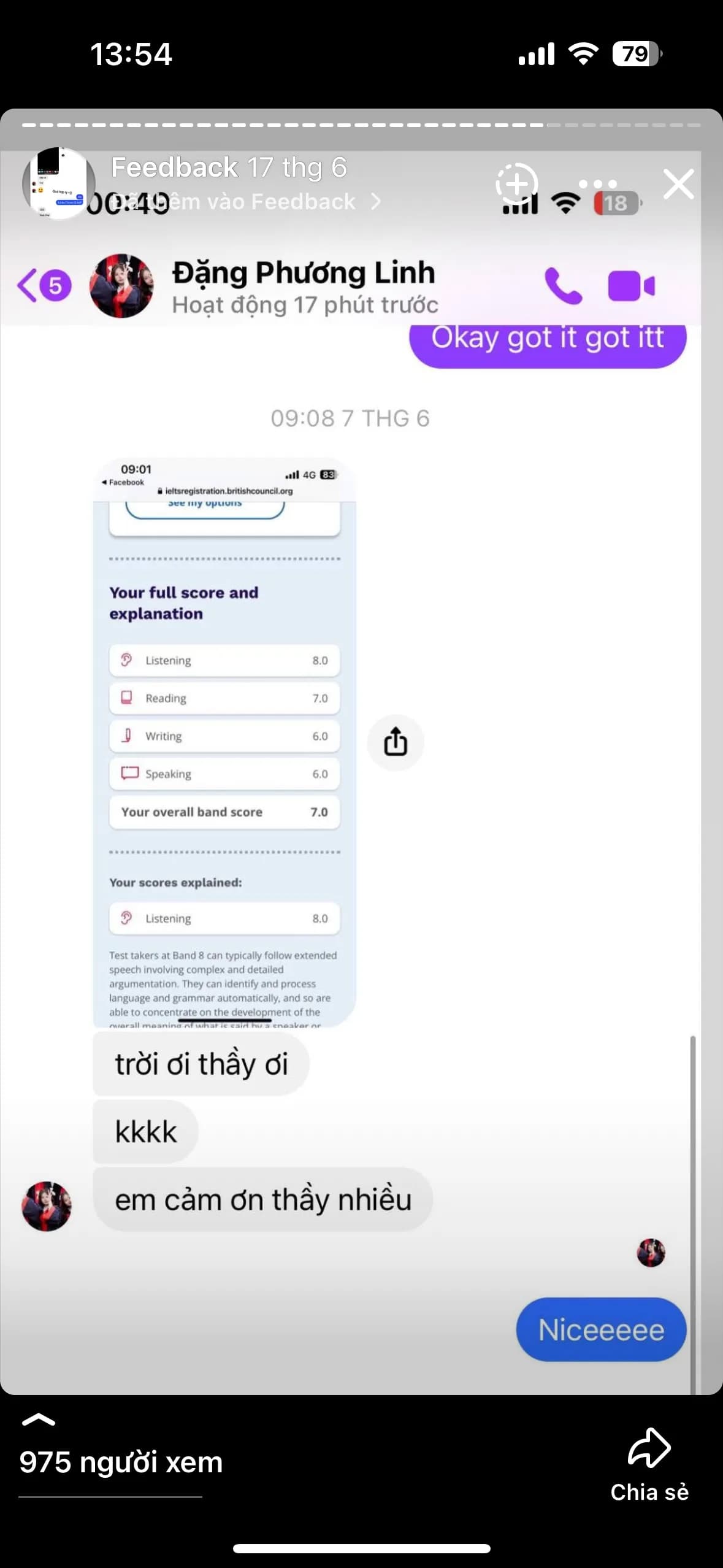 Chat feedback