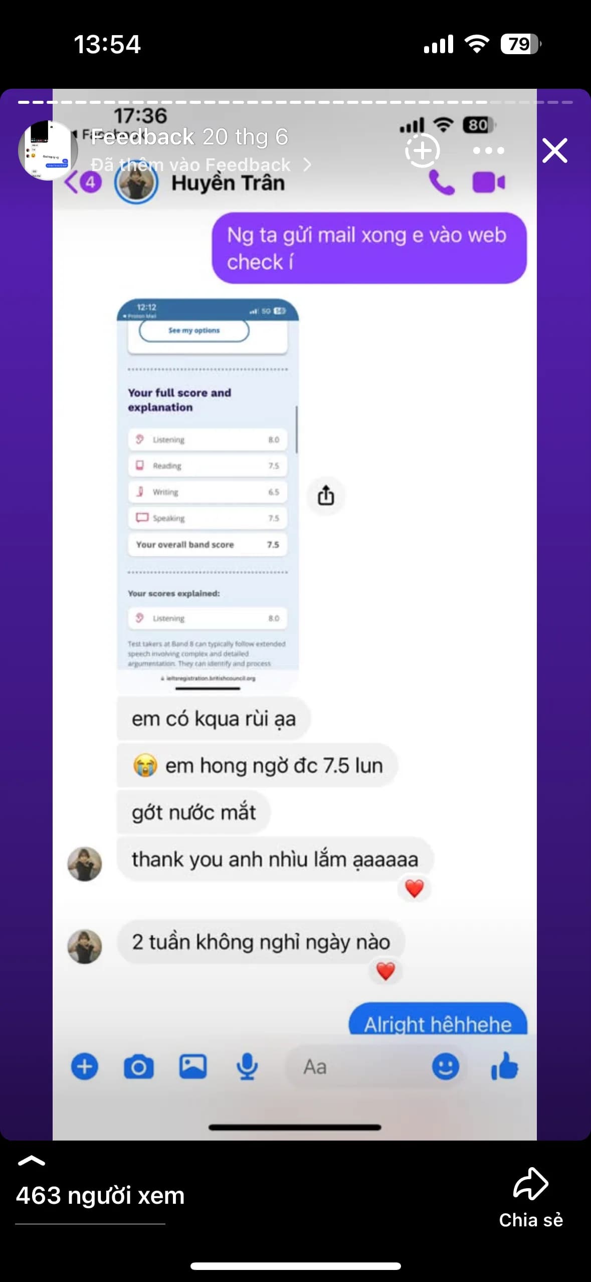 Chat feedback