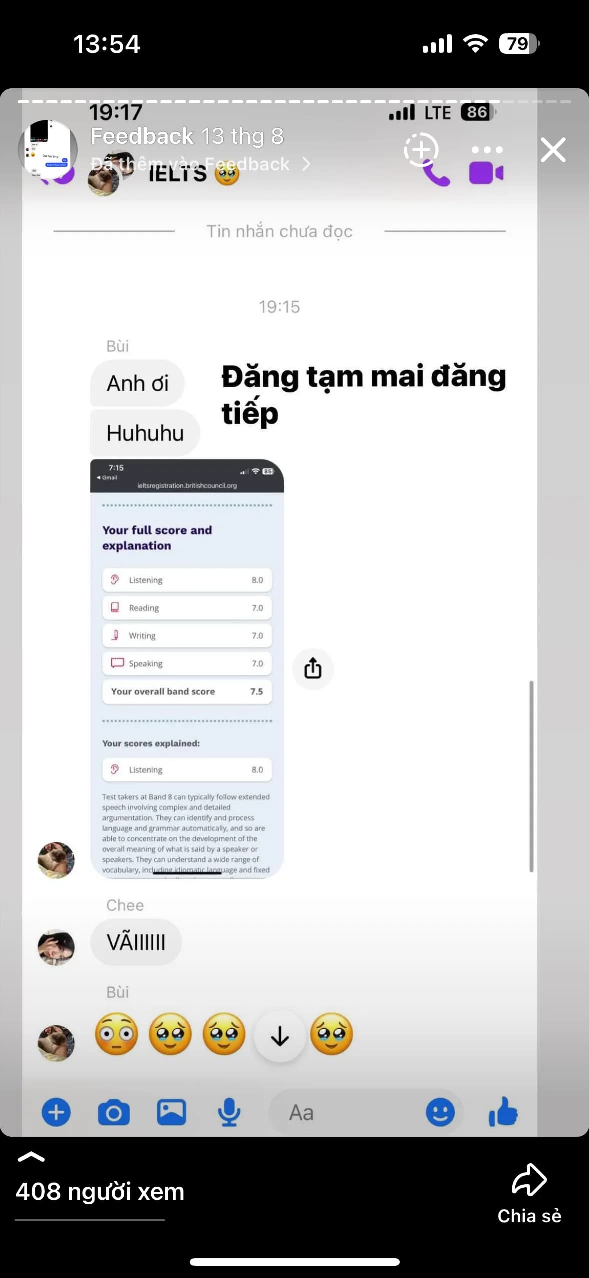 Chat feedback