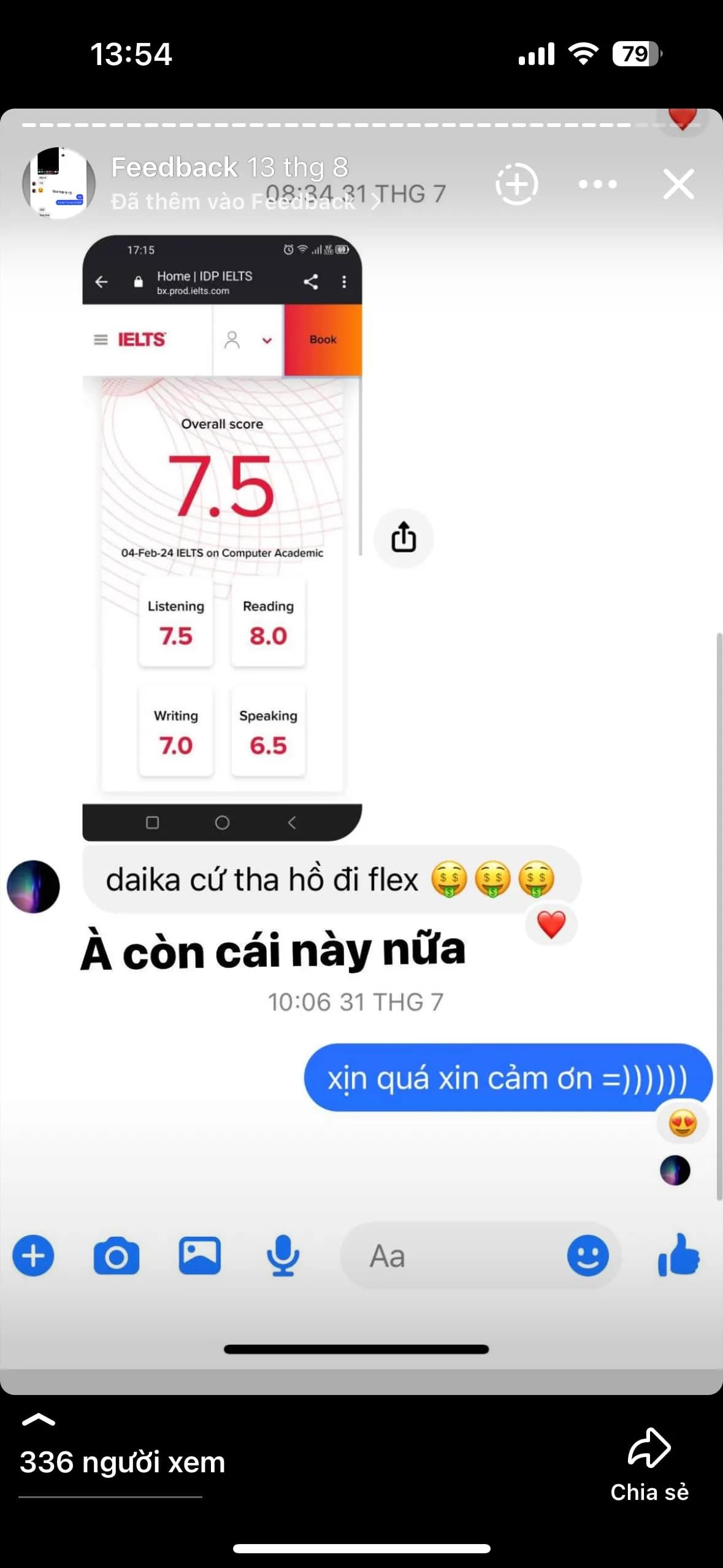 Chat feedback