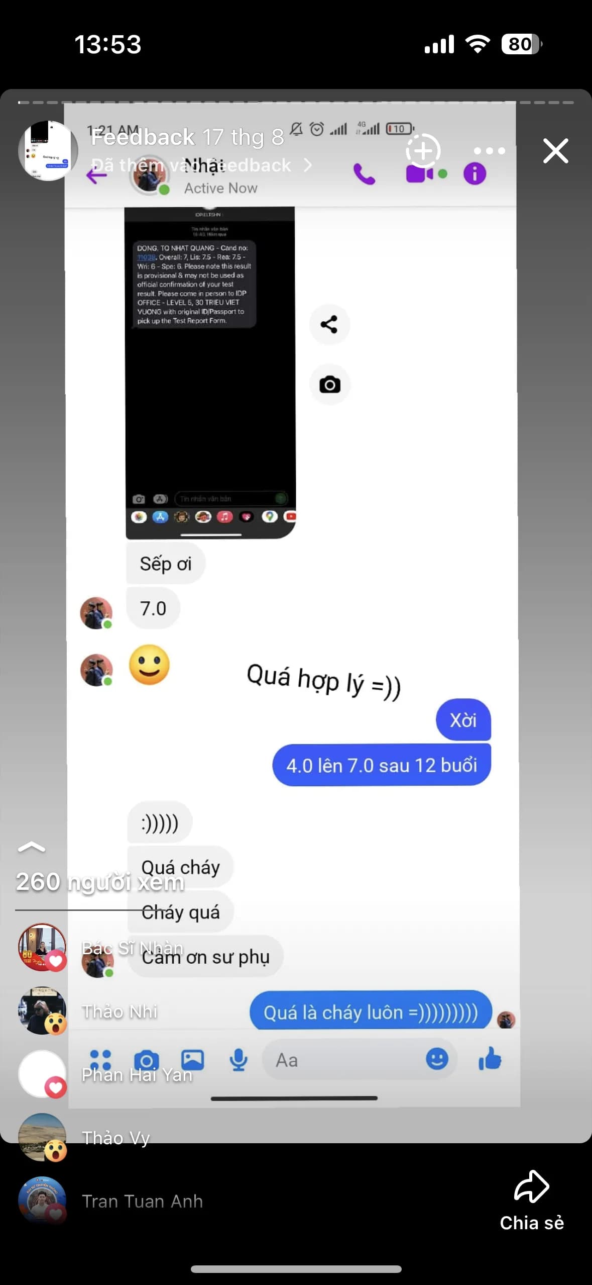 Chat feedback