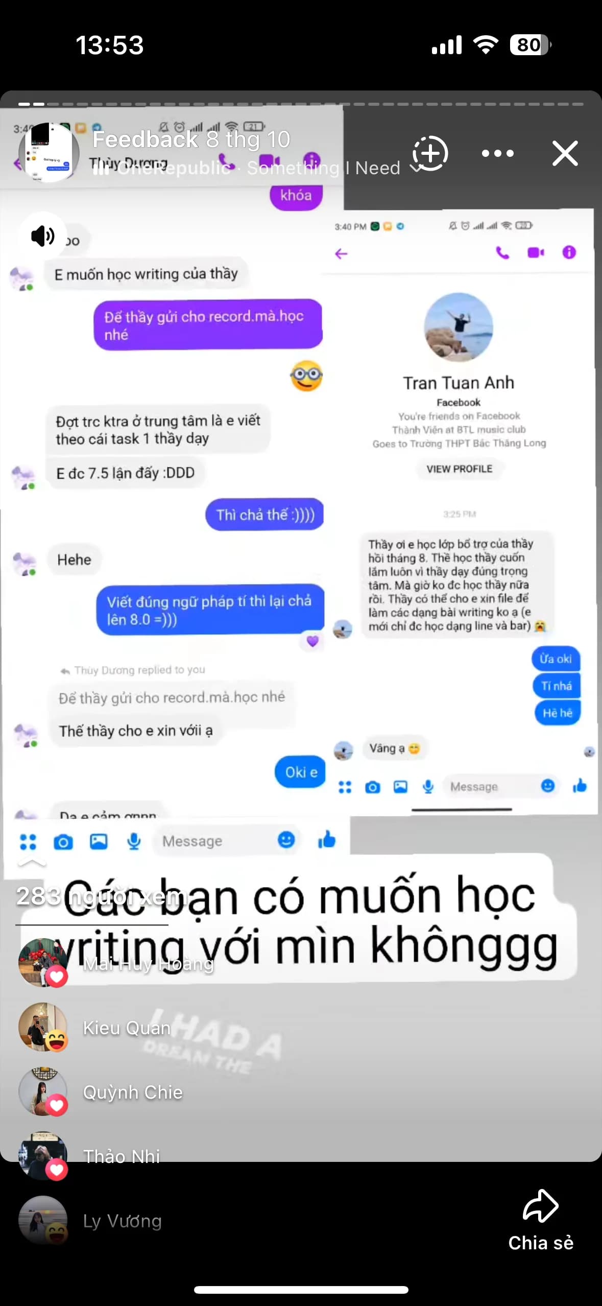 Chat feedback