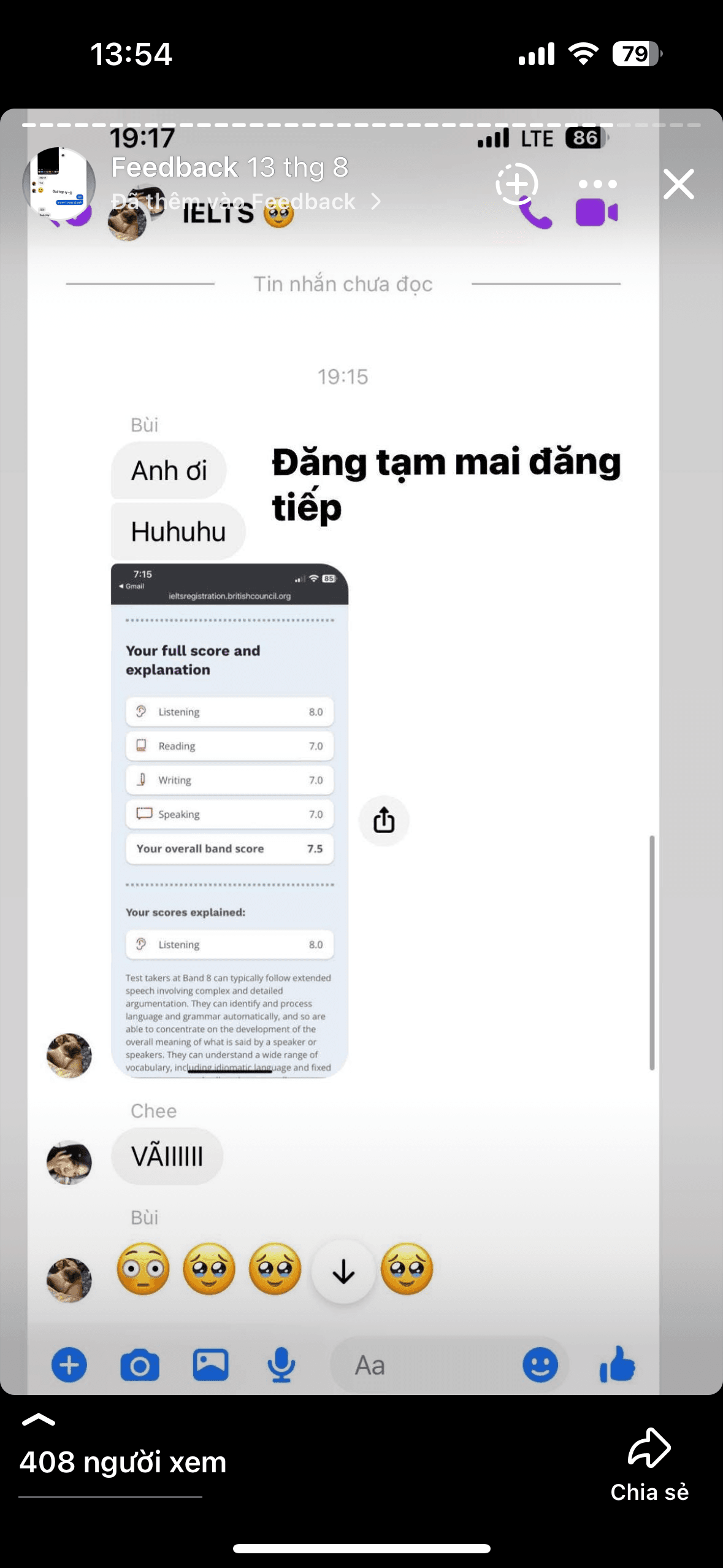 Chat feedback