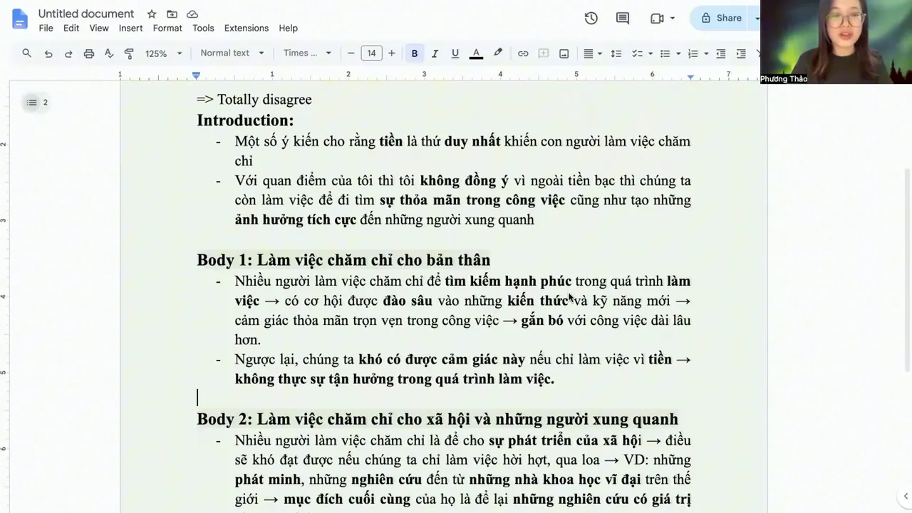 Giải đề Writing Task 2: "The only reason people work hard is to earn money"